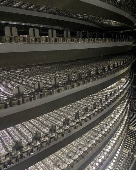 Spiral conveyor installation field work